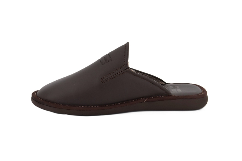 Nordikas chaussons pantoufles cherbourg top marron7946202_3