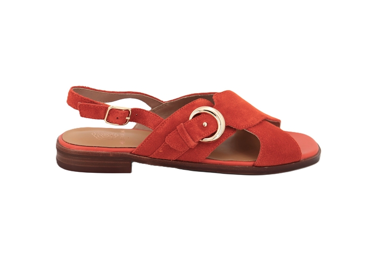 Emilie karston sandales nu pieds aimee orange
