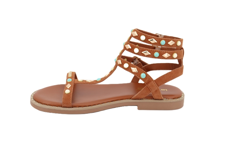 Les tropeziennes sandales nu pieds corika marron7953001_3