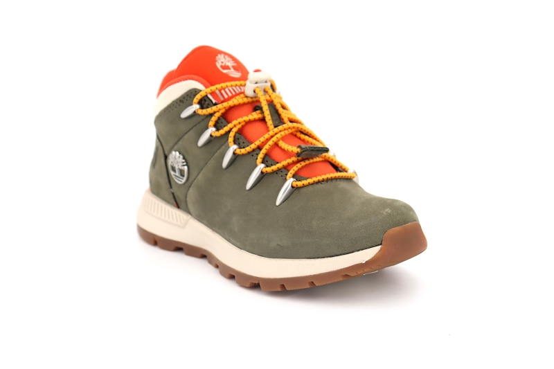 Timberland enf boots et bottines sprint trekker mid vert8023901_2