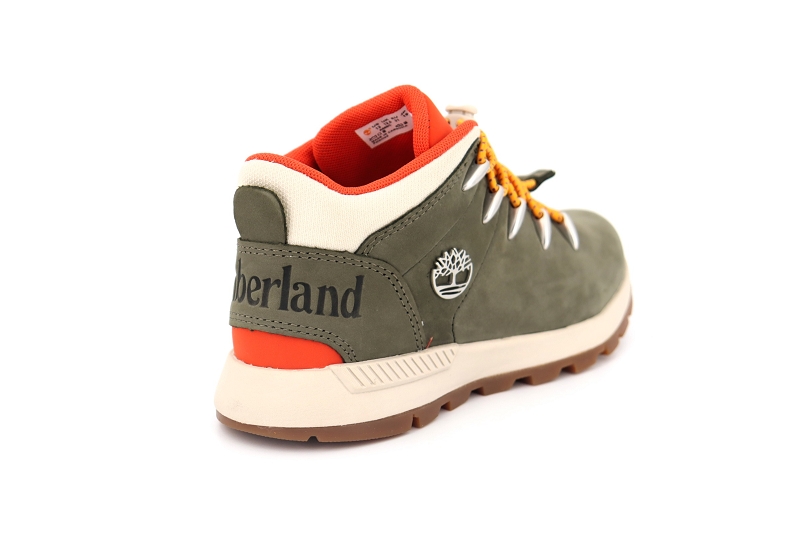 Timberland enf boots et bottines sprint trekker mid vert8023901_4