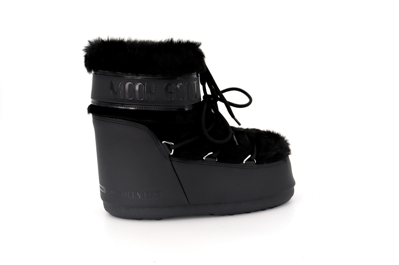 Moon boot apres ski icon low faux fur noir