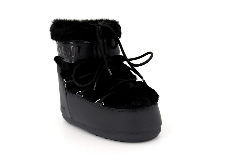 Moon boot apres ski icon low faux fur noir8177101_2