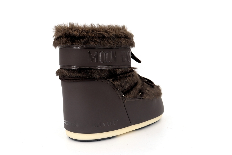 Moon boot apres ski icon low faux fur marron8177102_4