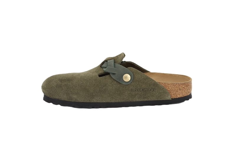 Birkenstock mules et sabots boston braided vert8232203_3