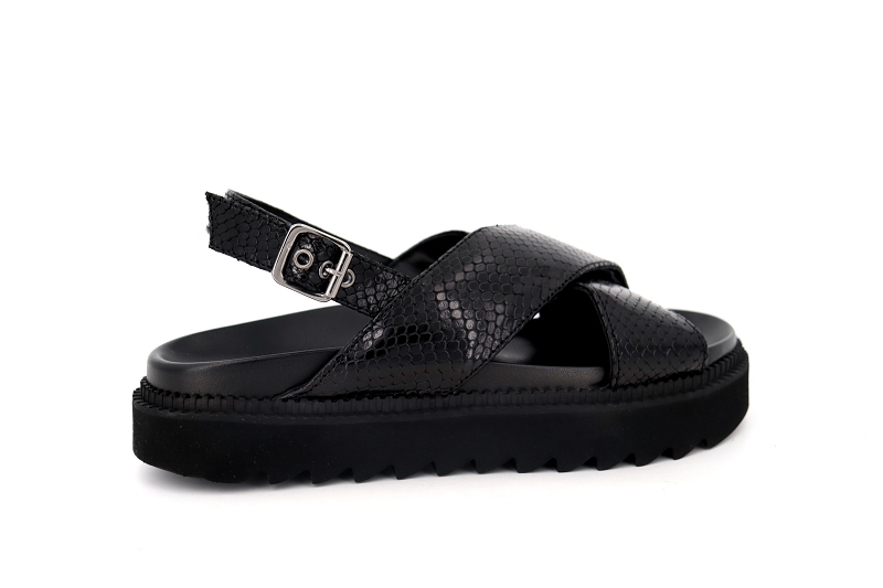 Free lance sandales nu pieds trinity noir