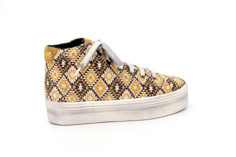 No name baskets montantes plato high cut jaune