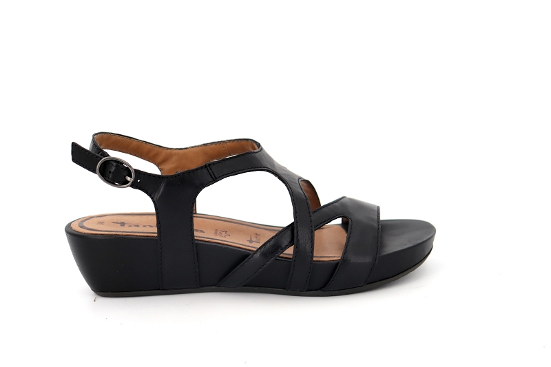 Tamaris sandales nu pieds eva noir