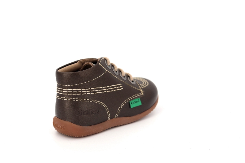 Kickers enf chaussures a lacets billista marron8532601_4