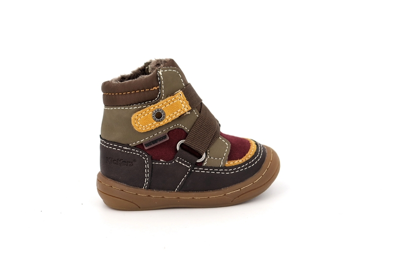 Kickers enf boots et bottines zedinon marron