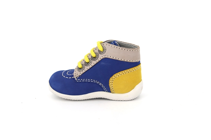 Kickers enf chaussures a lacets bonbon bleu8534801_3