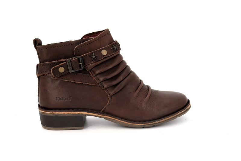 Kickers boots et bottines great marron