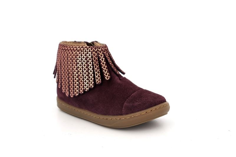 Shoo pom boots et bottines bouba fringe bordeaux8552301_2