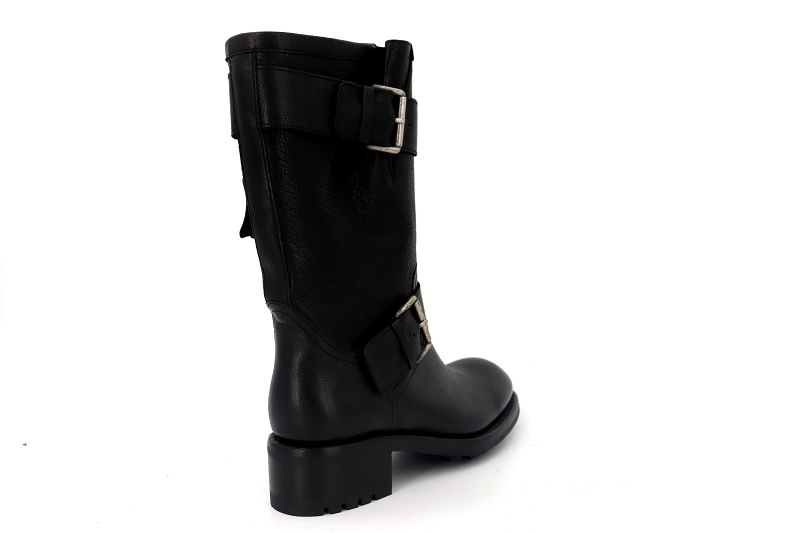 Free lance boots et bottines biker 7 mid strap noir8553401_4