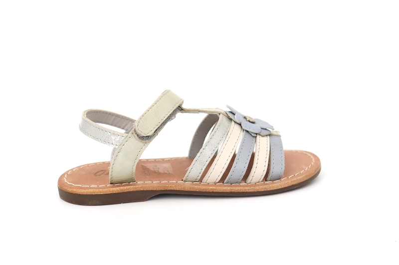 Aster sandales nu pieds vivalto argent