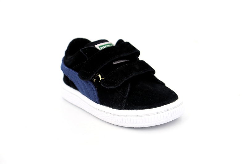 Puma  enf baskets suede 2 straps noir8570401_2