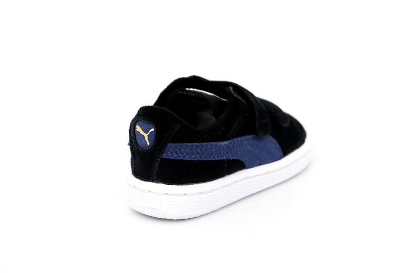 Puma  enf baskets suede 2 straps noir8570401_4