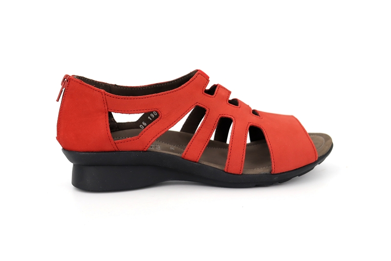 Mephisto f sandales nu pieds padge rouge