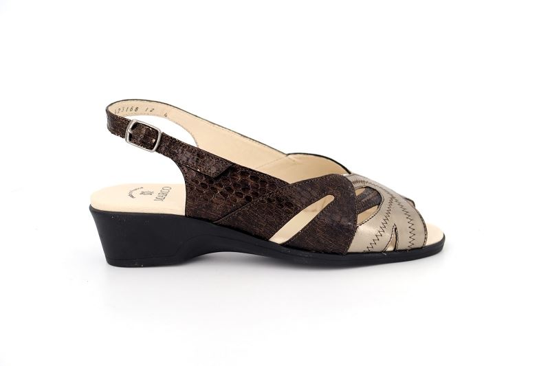 Marco sandales nu pieds bassani marron