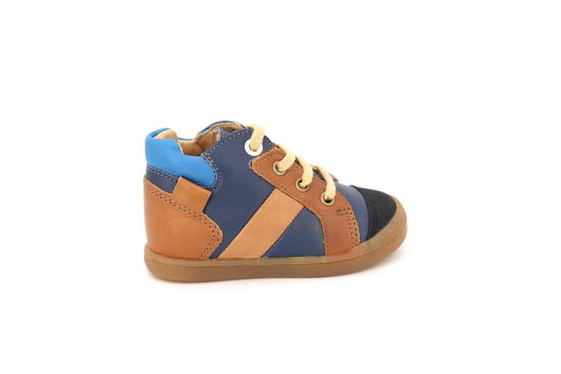 Babybotte chaussures a lacets fino bleu
