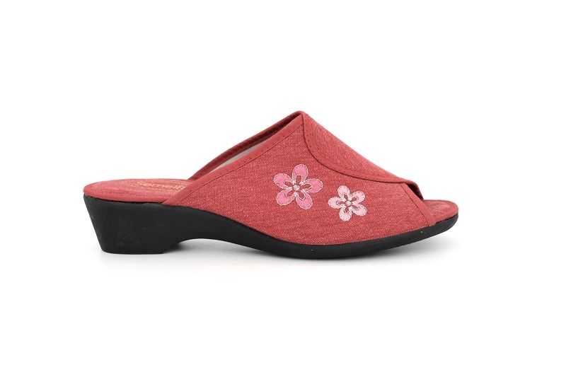 Semelflex chaussons pantoufles stacy rouge