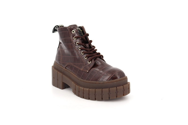 No name boots et bottines kross low boots marron8661601_2