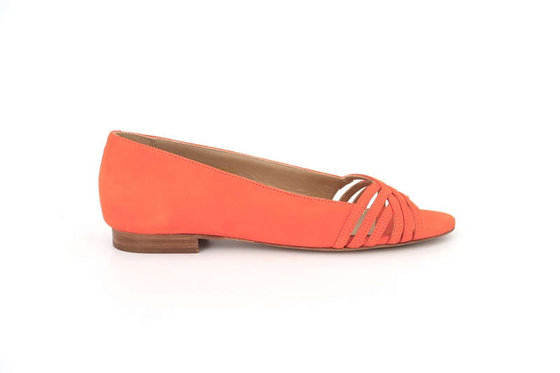 Bobbies sandales nu pieds entremelee orange