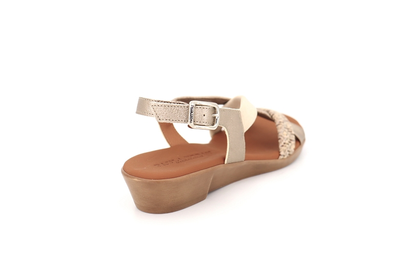 Paula urban sandales nu pieds pampa dore8669601_4