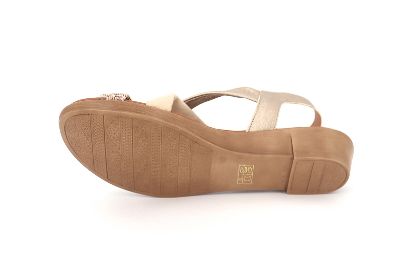 Paula urban sandales nu pieds pampa dore8669601_5