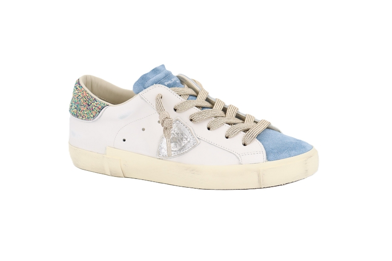 Philippe model baskets prsx low woman glitter blanc9053001_2