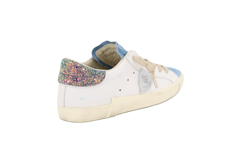 Philippe model baskets prsx low woman glitter blanc9053001_4
