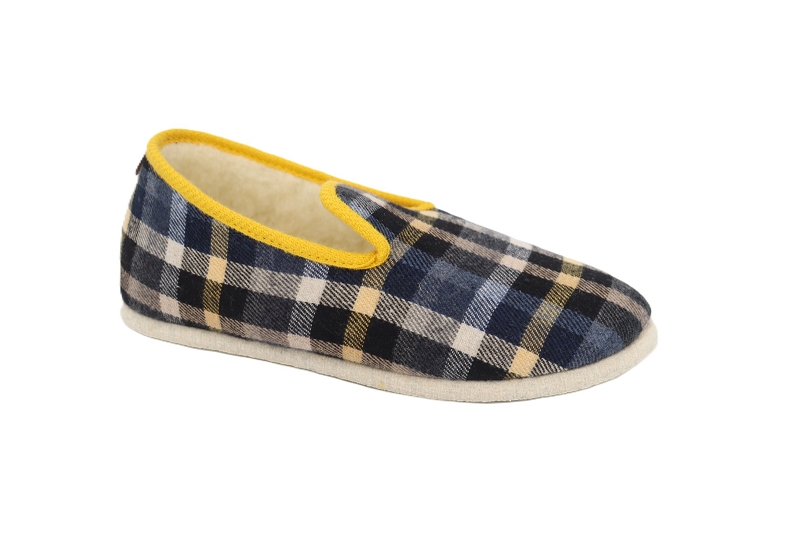 Chausse mouton chaussons pantoufles douglas noir9506201_2