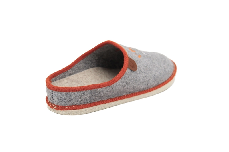 Chausse mouton chaussons pantoufles calou raclette gris9506301_4