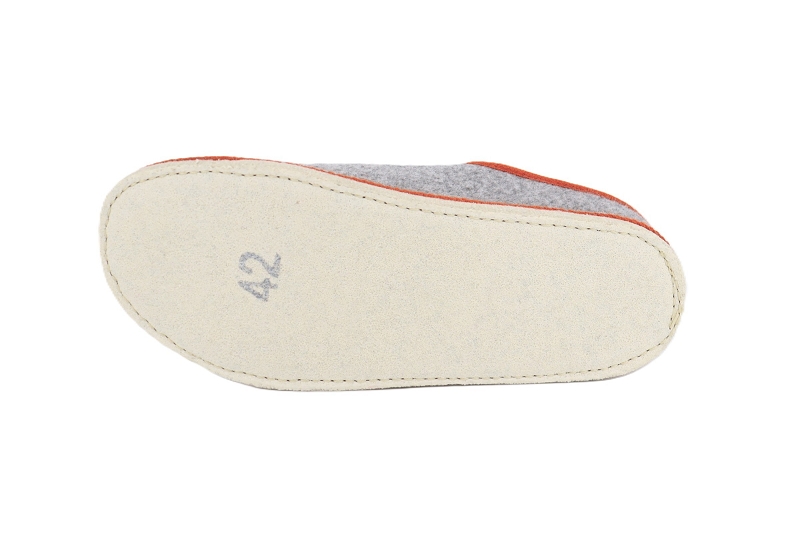 Chausse mouton chaussons pantoufles calou raclette gris9506301_5