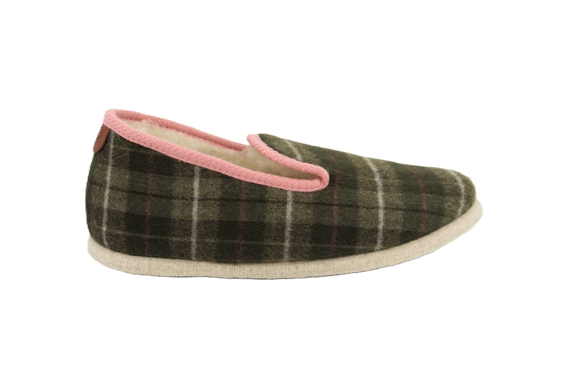 Chausse mouton chaussons pantoufles inver vert