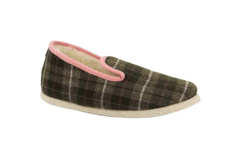 Chausse mouton chaussons pantoufles inver vert9506601_2