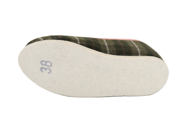 Chausse mouton chaussons pantoufles inver vert9506601_5