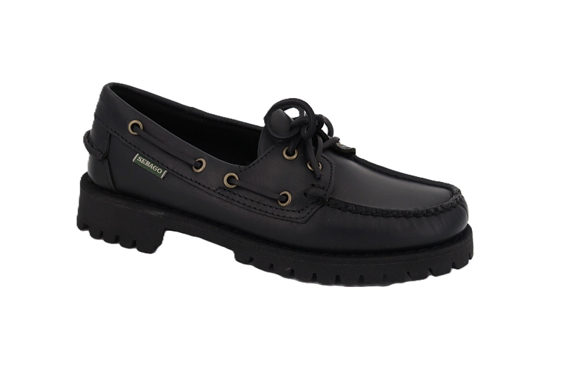 Sebago bateaux ranger women wax noir9508002_2