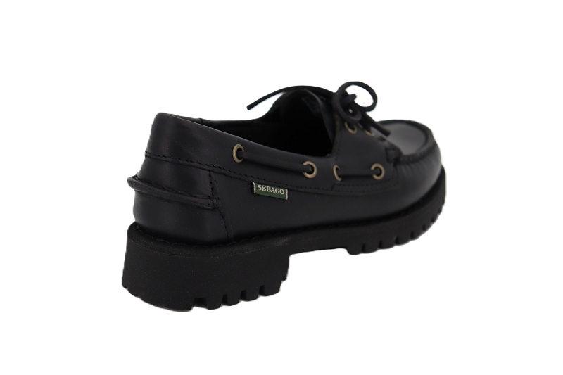 Sebago bateaux ranger women wax noir9508002_4