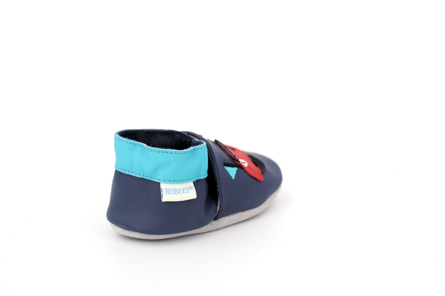 Chaussons Robeez bleu motif fusée - Maison Continuum