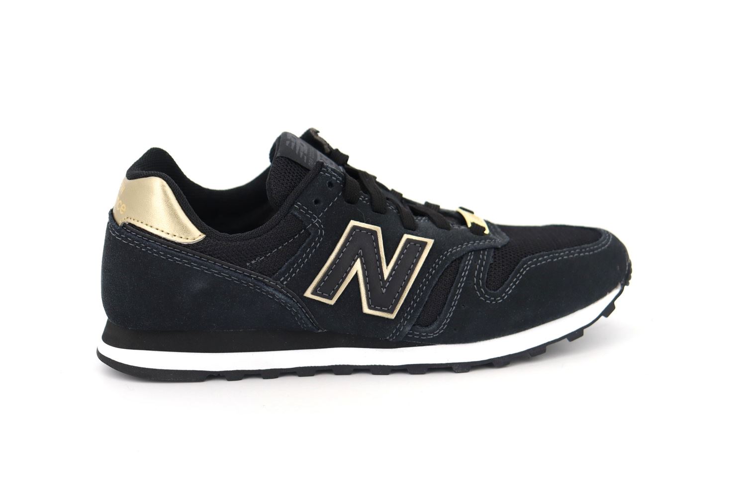 Sneaker New Balance 373 Noir Et Or Baskets New Balance Noir Et