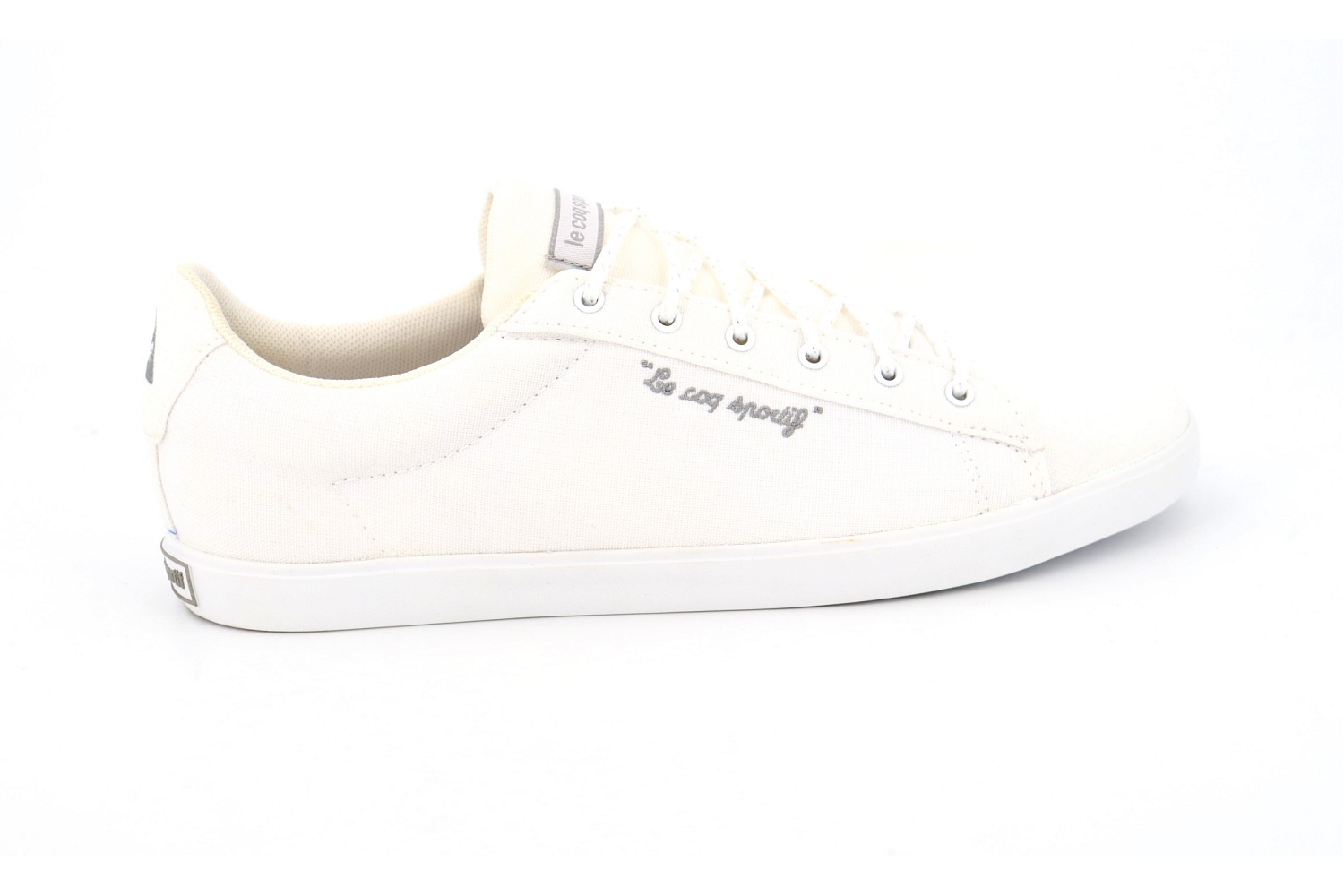 Rue de la Chaussure Le coq sportif baskets 1810205 agathe canvas blanc blanc femme