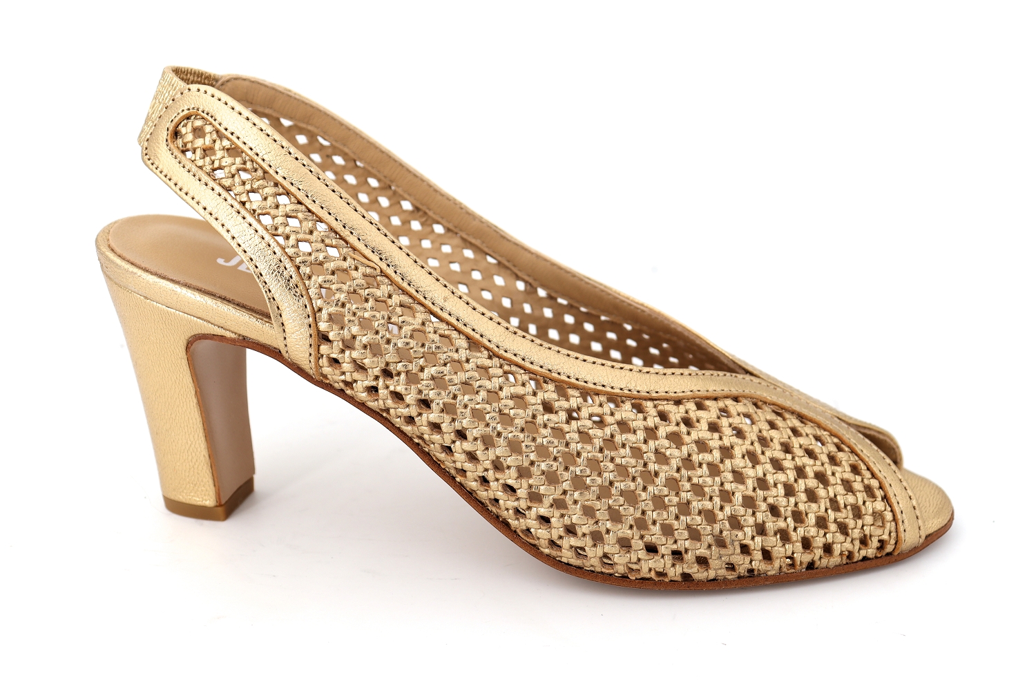 Rue de la Chaussure Jb martin sandales nu pieds luxe dore femme