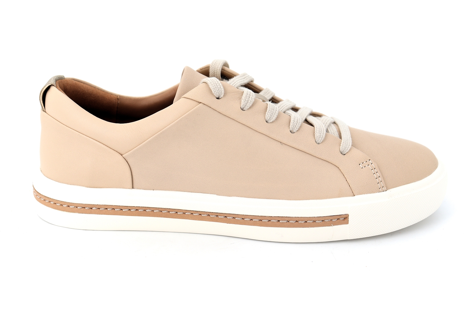 Rue de la Chaussure Clarks baskets un maui lace beige femme