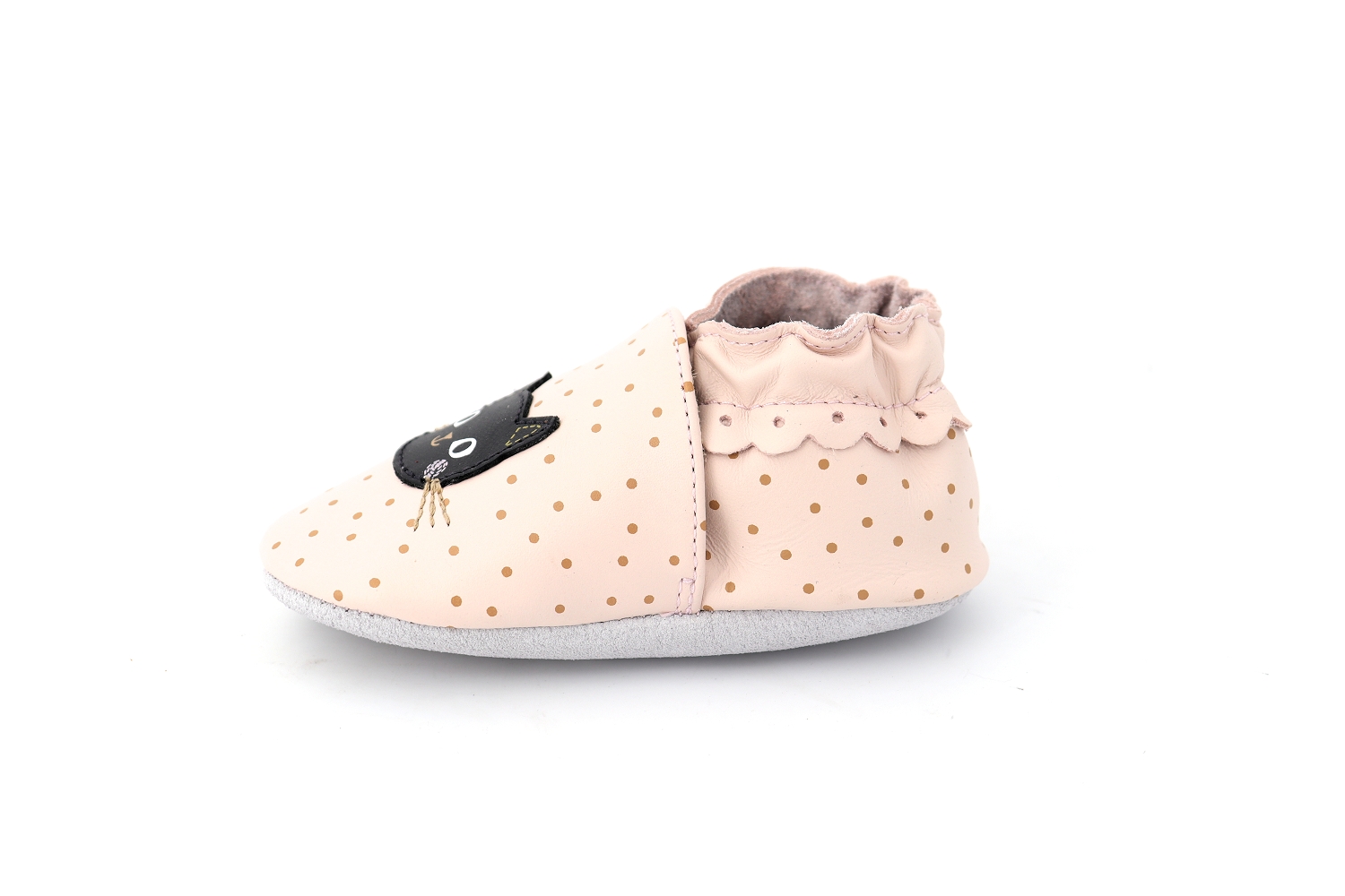 Rue de la Chaussure  Robeez chaussons pantoufles meek cat rose fille