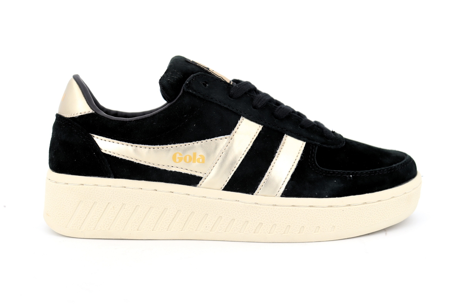 Rue de la Chaussure Gola baskets grandslam pearl noir femme