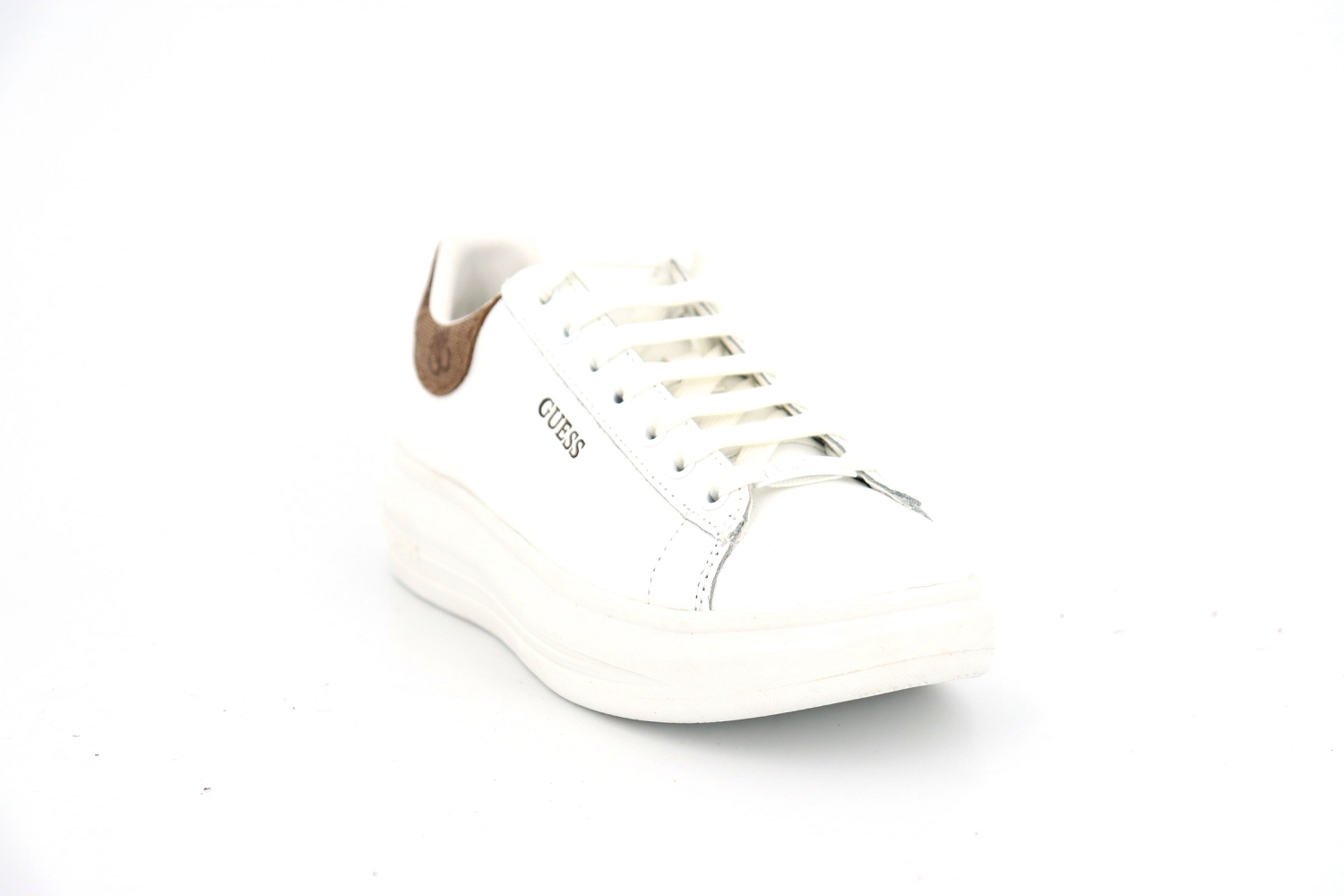 Basket femme Guess Vibo - white gold - 40 White gold - Cdiscount Chaussures